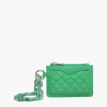 Load image into Gallery viewer, Jen & Co Rhodes Quilted Wallet w/ Chain Bangle