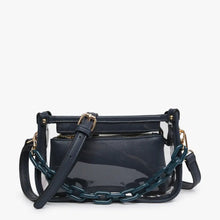 Load image into Gallery viewer, Jen & Co Jessica Clear Crossbody w/ Chain