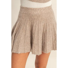Load image into Gallery viewer, HYFVE TURTLENECK TOP AND PLEATED SKIRT SET DARK TAUPE