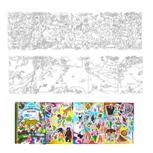 Load image into Gallery viewer, Eeboo Wild Things Fold-Out Coloring Book with Stickers