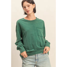 Load image into Gallery viewer, Hyfve Oversized Washed Long Sleeve Pocket Tee
