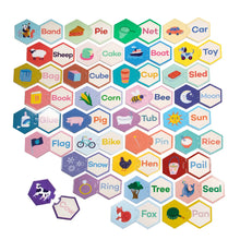 Load image into Gallery viewer, EEBOO Simple Words Hexagon Puzzle Pairs