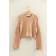 Load image into Gallery viewer, HYFVE TEXTURED KNIT CREW DROP SHOULDER SWEATER