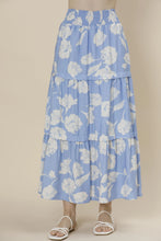 Load image into Gallery viewer, A & She Floral Smocked Waist Tiered Maxi Skirt
