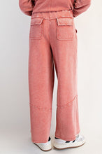 Load image into Gallery viewer, Easel Textured Mineral Washed Bellbottom Pants