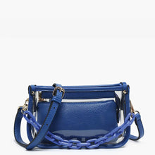 Load image into Gallery viewer, Jen & Co Jessica Clear Crossbody w/ Chain
