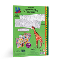 Load image into Gallery viewer, Eeboo Wild Things Fold-Out Coloring Book with Stickers