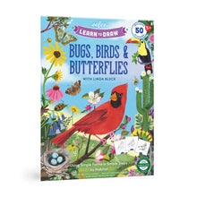 Load image into Gallery viewer, EEBOO Learn To Draw Bugs, Birds & Butterflies with Stickers