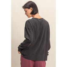 Load image into Gallery viewer, Hyfve Oversized Washed Long Sleeve Pocket Tee