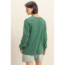 Load image into Gallery viewer, Hyfve Oversized Washed Long Sleeve Pocket Tee