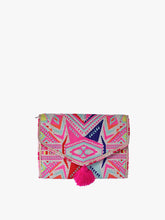 Load image into Gallery viewer, Jen & Co Katleya Patterned Cotton Jewelry Case/Pouch