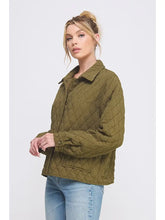 Load image into Gallery viewer, ALLIE ROSE QUILTED OLIVE JACKET
