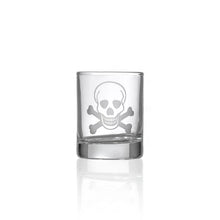 Load image into Gallery viewer, Scull and Cross Bones Shot Glass// Candle Votive
