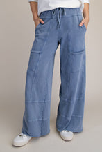 Load image into Gallery viewer, EASEL WASHED WIDE LEG TERRY PANTS
