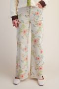 Load image into Gallery viewer, EASEL EXCLUSIVE FLORAL PRINTED WASHED CORDUROY PANTS
