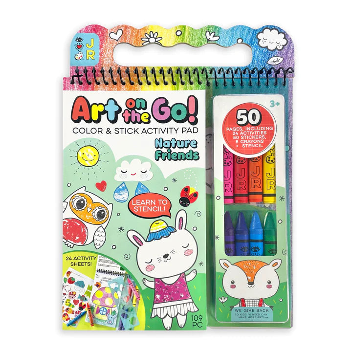 BRIGHT STRIPES ART ON THE GO! NATURE FRIENDS