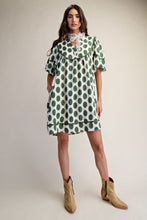 Load image into Gallery viewer, EASEL POLKA DOTS LINEN MINI DRESS
