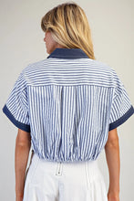 Load image into Gallery viewer, EESOME CONTRAST STRIPE BUTTON DOWN SHIRT
