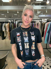 Load image into Gallery viewer, STATED WHOLESALE FANCY FELINES MIDDIE TEE
