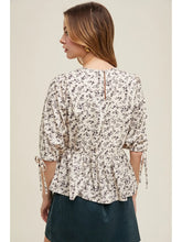 Load image into Gallery viewer, Wishlist Floral Peplum Blouse

