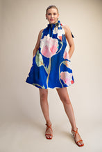 Load image into Gallery viewer, GLAM FLORAL A-LINE MINI DRESS
