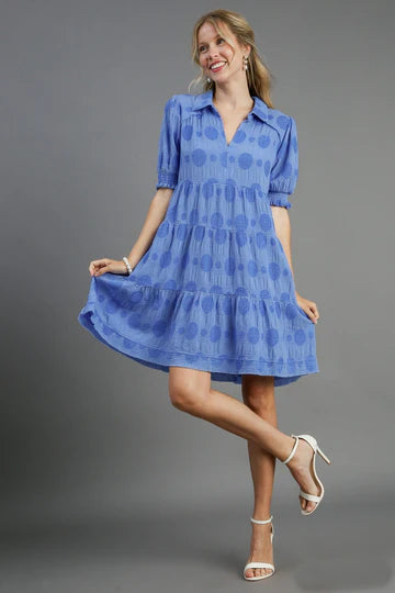 UMGEE SWISS DOT JACQUARD DRESS