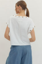 Load image into Gallery viewer, ENTRO GROMMET TRIM BLOUSE
