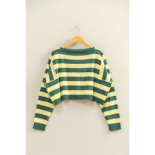 Load image into Gallery viewer, Hyfve Relaxed Fit Striped Boat Neck Sweater
