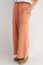 Load image into Gallery viewer, EASEL WASHED WIDE LEG TERRY PANTS
