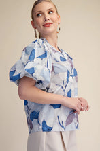 Load image into Gallery viewer, GLAM APPAREL PUFF SLEEVE BLOUSE
