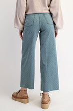 Load image into Gallery viewer, EASEL POKADOTS PRINTED WASHED TWILL STRETCH PANTS
