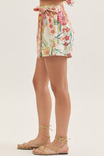 Load image into Gallery viewer, Botanical print wrap front skort
