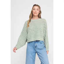 Load image into Gallery viewer, Allie &amp; Rose Crop Oversized Sweater
