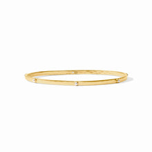 Load image into Gallery viewer, JULIE VOS CRESCENT STONE GOLD BANGLE
