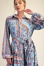 Load image into Gallery viewer, EASEL RAYON TWILL WOVEN LONG DRESS
