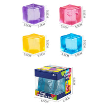 Load image into Gallery viewer, Ice Cube Squishy Stress Relief Toy Soft Squeeze Cube with Box
