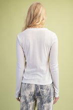 Load image into Gallery viewer, EASEL TEXTURE KNIT HENLEY TOP

