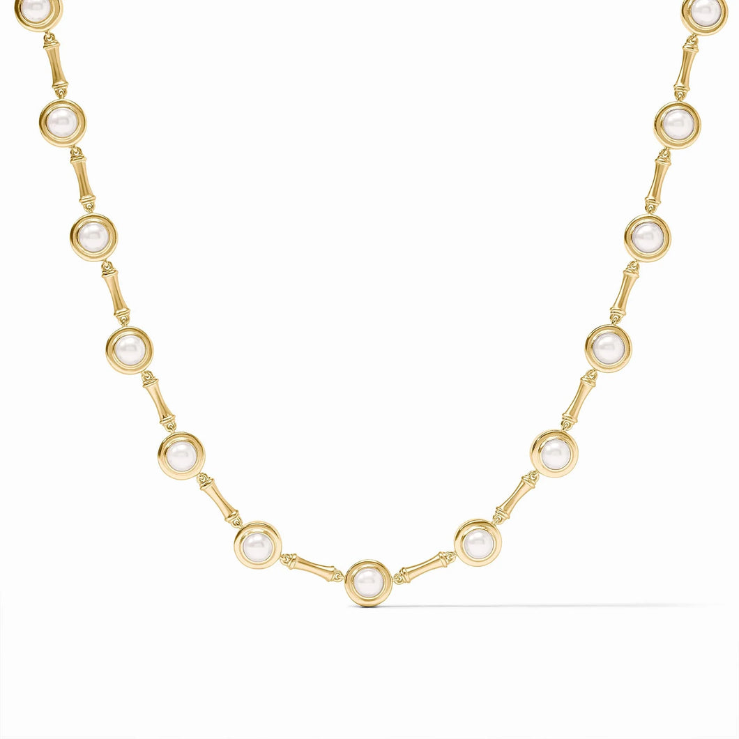 JULIE VOS TS BAMBOO PEARL NECKLACE