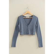 Load image into Gallery viewer, Hyfve Cropped V-Neck Long Sleeve Top
