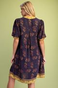Load image into Gallery viewer, EASEL BUBBLE SHORT SLEEVE DRESS
