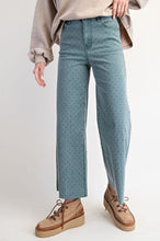 Load image into Gallery viewer, EASEL POKADOTS PRINTED WASHED TWILL STRETCH PANTS
