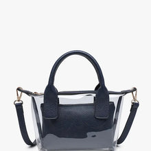 Load image into Gallery viewer, JEN &amp; CO AMORA CLEAR CROSSBODY NAVY
