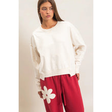 Load image into Gallery viewer, HYFVE PIGMENT DYED OVERSIZED RAW EDGE SWEATSHIRT
