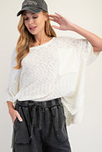 Load image into Gallery viewer, EASEL LOOSE KNIT SWEATER TUNIC IVORY
