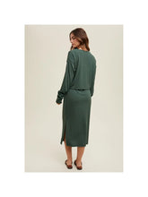 Load image into Gallery viewer, WISHLIST RIBBED KNIT CARDIGAN AND DRESS SET
