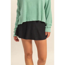 Load image into Gallery viewer, HYFVE RIBBED ELASTIC WAIST MINI SKORT
