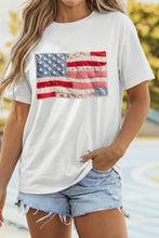 Load image into Gallery viewer, 1 the WOMAN PATCHWORK PRINTED FLAG TEE
