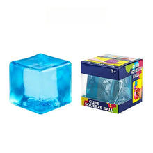 Load image into Gallery viewer, Ice Cube Squishy Stress Relief Toy Soft Squeeze Cube with Box
