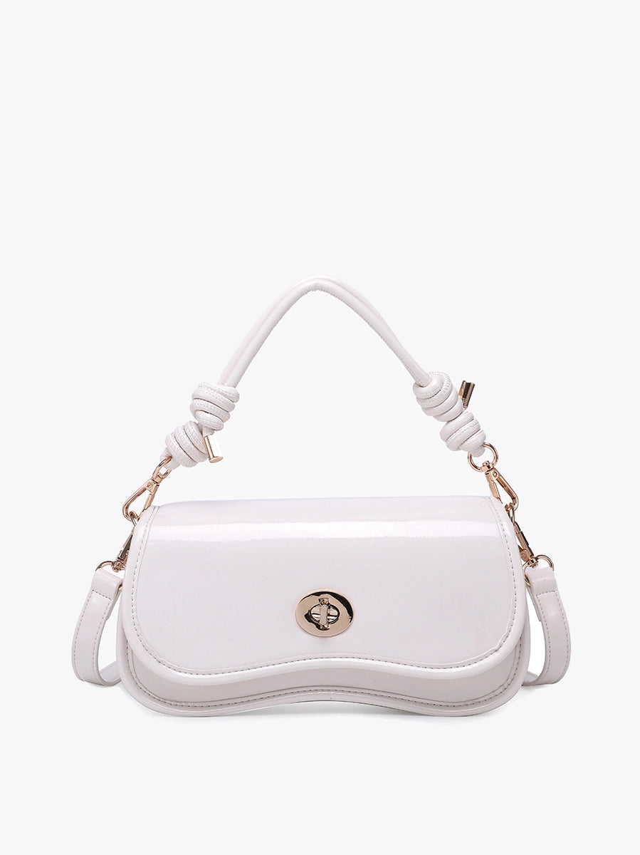 Jen & Co Osaka Twist-Lock Structured Crossbody