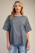 Load image into Gallery viewer, EASEL WASHED COTTON BOXY TOP
